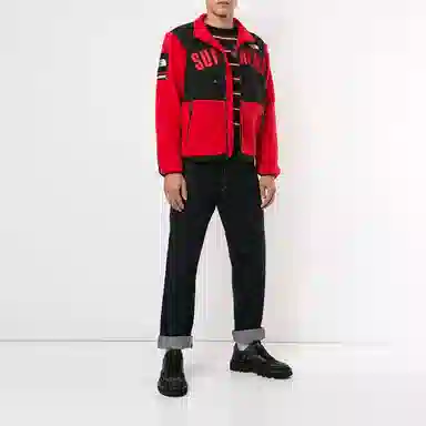 Supreme x The North Face Fleece Jacket Red