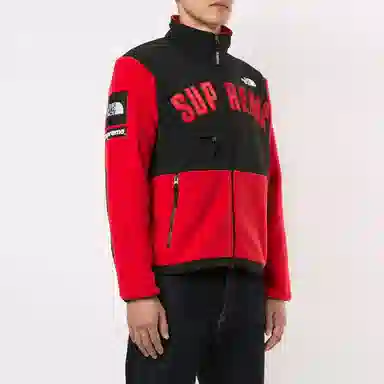 Supreme x The North Face Fleece Jacket Red