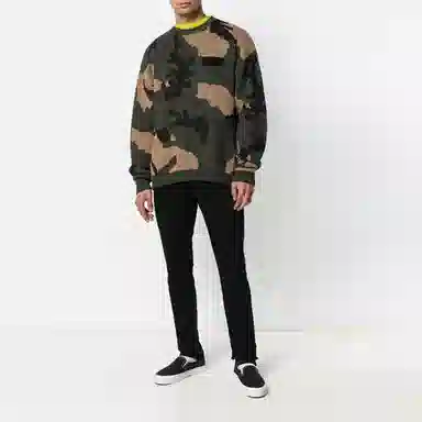 OFF-WHITE SS19 Camo Sweater