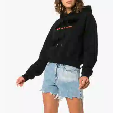OFF-WHITE Modern Obstacles Hoodie Black