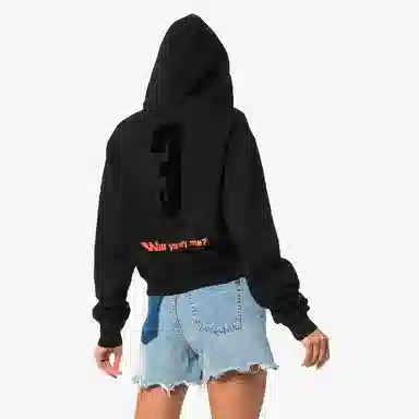 OFF-WHITE Modern Obstacles Hoodie Black