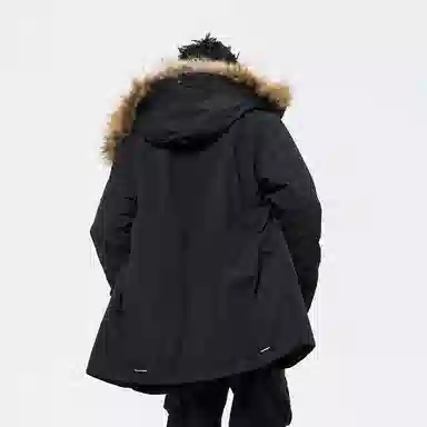 ROARINGWILD Parka Down Jacket Black