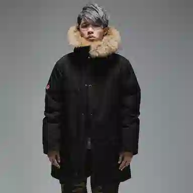 ROARINGWILD Parka Down Jacket Black