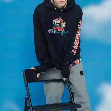 Champion x super mario bros logo