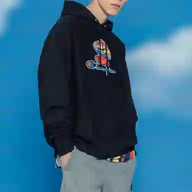 Champion x super mario bros logo