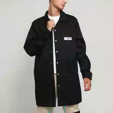 Puma x RHUDE Logo Trench Coat Black