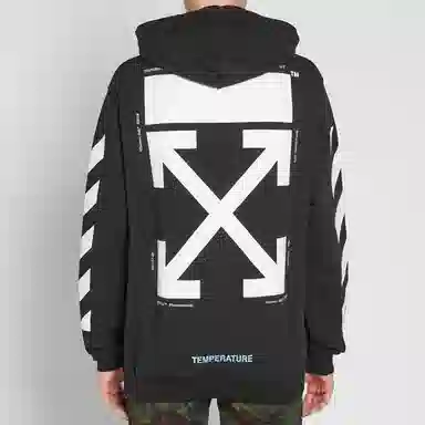 OFF-WHITE Mona Lisa Crewneck Sweatshirt Black