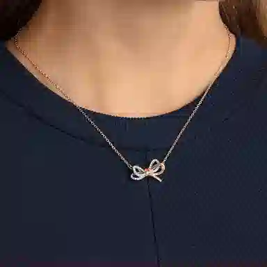 Swarovski Lifelong Bow Necklace