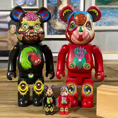 BE@RBRICK Kenichi Tana Red Black Set 100%+400%