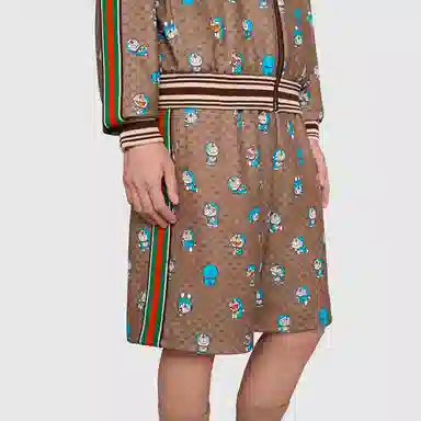 Gucci x Doraemon Brown Shorts