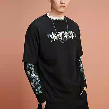 Li-Ning AW21 Paris Fashion Week Crewneck Sweatshirt Black