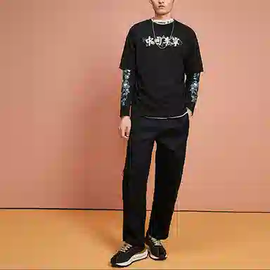 Li-Ning AW21 Paris Fashion Week Crewneck Sweatshirt Black
