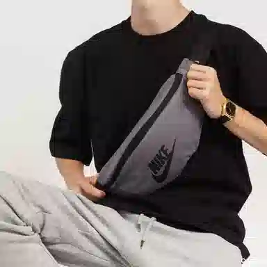 Nike Spotswear Basic Logo Crossbody Bag Gray