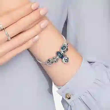 Pandora Moon and Star Pendant Charm Silver