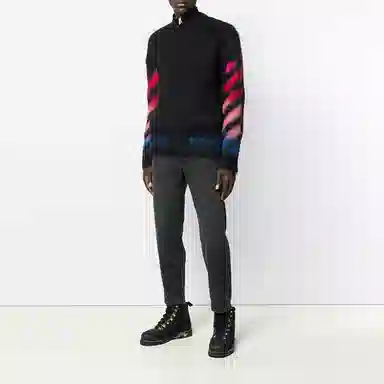OFF-WHITE FW19 Mohair Sweater Black