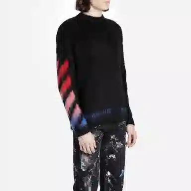 OFF-WHITE FW19 Mohair Sweater Black
