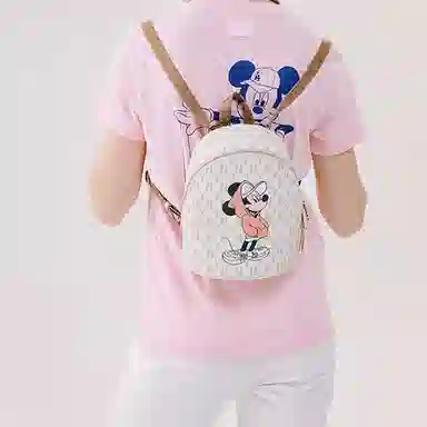 MLB x Disney NY Yankees Mini Backpack Beige/Black