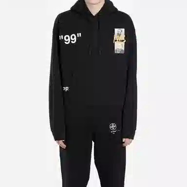 OFF-WHITE Hoodie Black