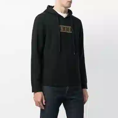 Fendi Logo Embroidered Hoodie