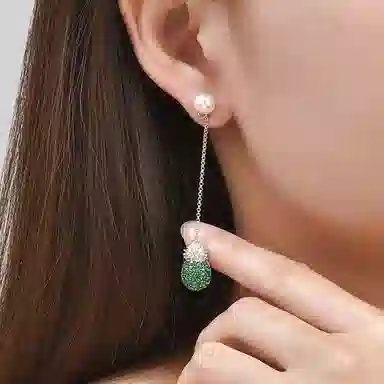 Daisy Fellowes DF Pineapple S925 Silver Earrings