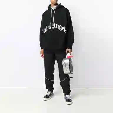 Palm Angels Logo Skull Hoodie