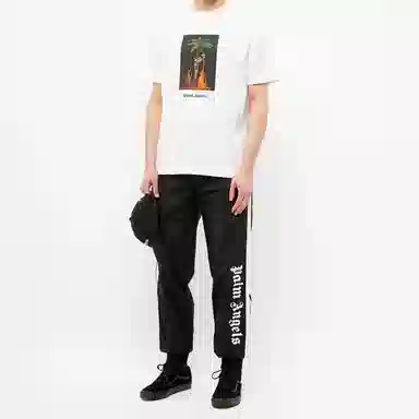Palm Angels Burning Skeleton Tee