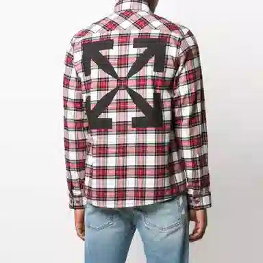 OFF-WHITE SS21 Plaid Arrows Shirt