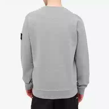Stone Island Garment Dyed Crew Sweat Grey