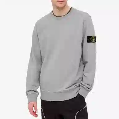 Stone Island Garment Dyed Crew Sweat Grey