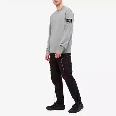 Stone Island Garment Dyed Crew Sweat Grey