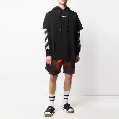 OFF-WHITE SS20 Airport Tape Hoodie