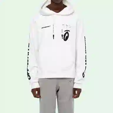 OFF-WHITE FW19 Splitted Arrows Hoodie