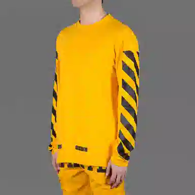 OFF-WHITE Long Sleeve Tee Yellow
