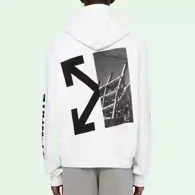 OFF-WHITE FW19 Splitted Arrows Hoodie