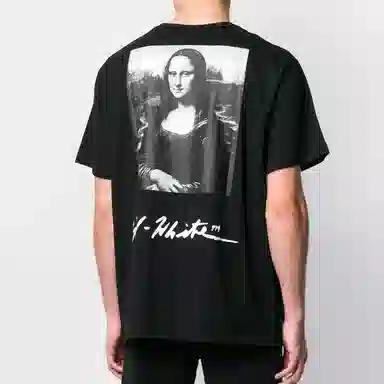 OFF-WHITE Mona Lisa Print T-Shirt Black
