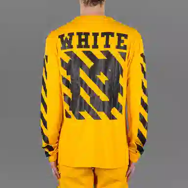 OFF-WHITE Long Sleeve Tee Yellow