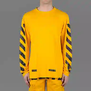 OFF-WHITE Long Sleeve Tee Yellow