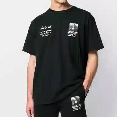OFF-WHITE Mona Lisa Print T-Shirt Black