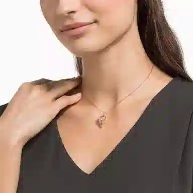 Swarovski Into The Sky Balloon Pendant Rose Gold