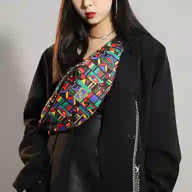 Nike Geometric Print Crossbody Bag