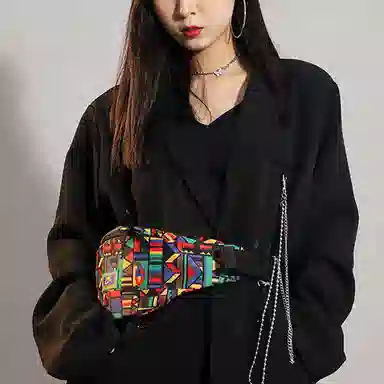 Nike Geometric Print Crossbody Bag