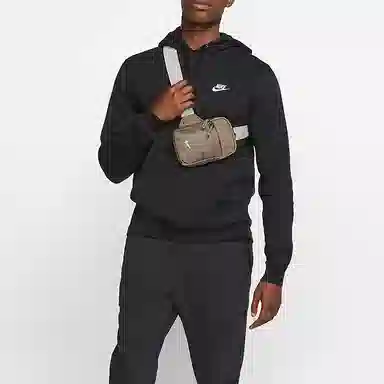 Nike Essentials Waist Pack Olive Grey/White