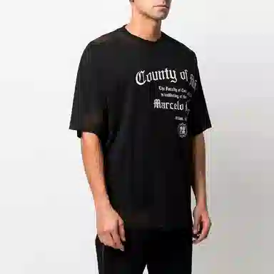 Marcelo Burlon SS21 County Logo T-Shirt Black