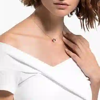 Swarovski Sparkling DC Ladybug Necklace Gold