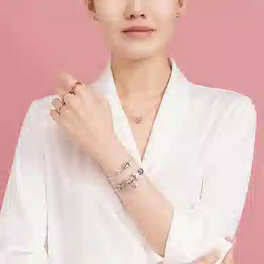 Pandora Signature Heart Ring Rose Gold