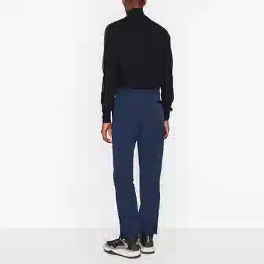 DIOR Oblique Turtleneck Sweater Navy