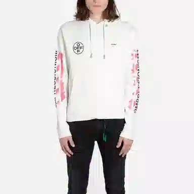 OFF-WHITE SS19 Hoodie White