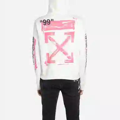 OFF-WHITE SS19 Hoodie White