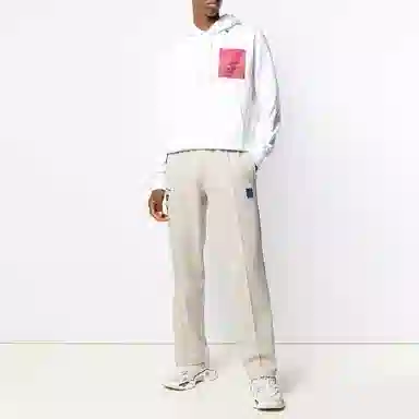 OFF-WHITE FW19 Arrow Hoodie White