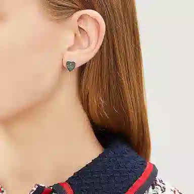 Gucci Heart Stud Earrings